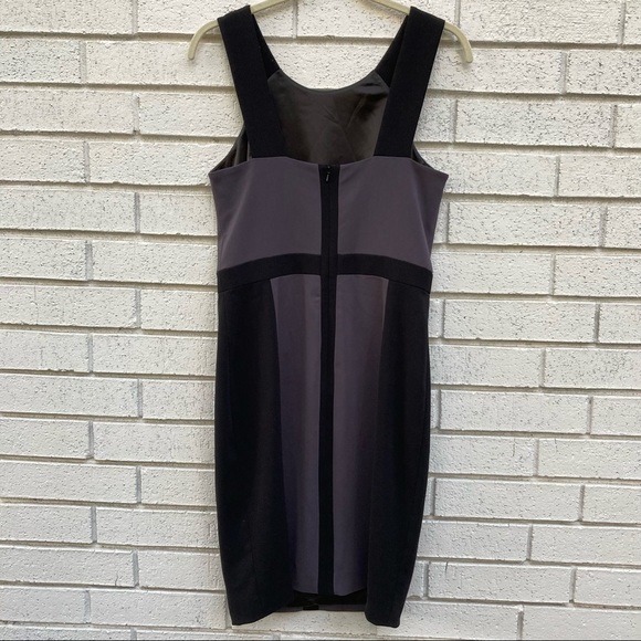 Jay Godfrey | Black Gray Colorblock Career Dress - Picture 2 of 4